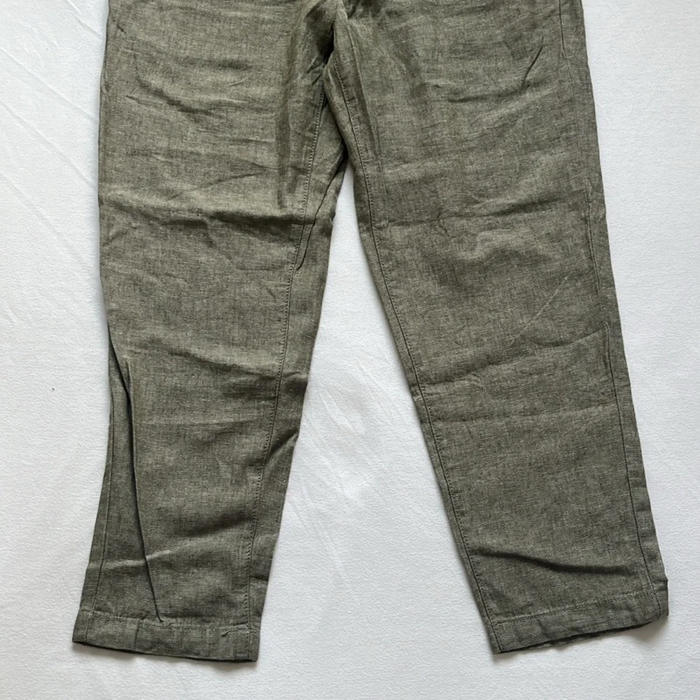 Men’s Banana Republic, Mason Athletic Tapered, Linen/Cotton Olive Green Pants